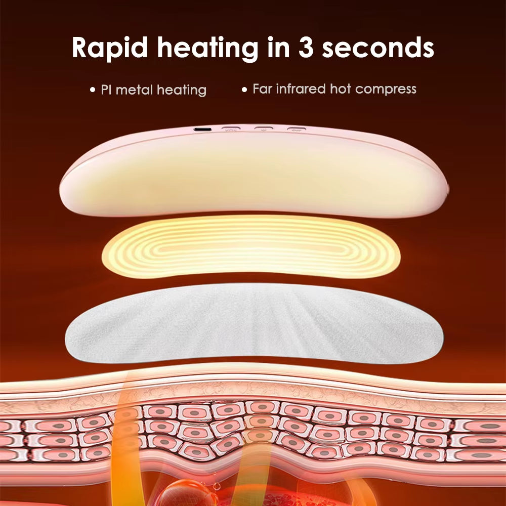 Electric Heating Waist Massage Belt for Abdominal Comfort and Menstrual Relief