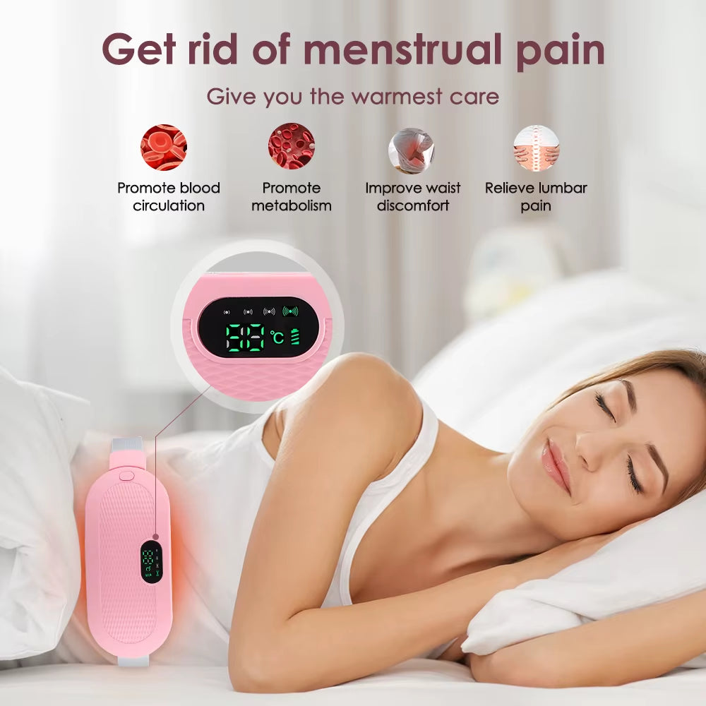 Electric Heating Waist Massage Belt for Abdominal Comfort and Menstrual Relief