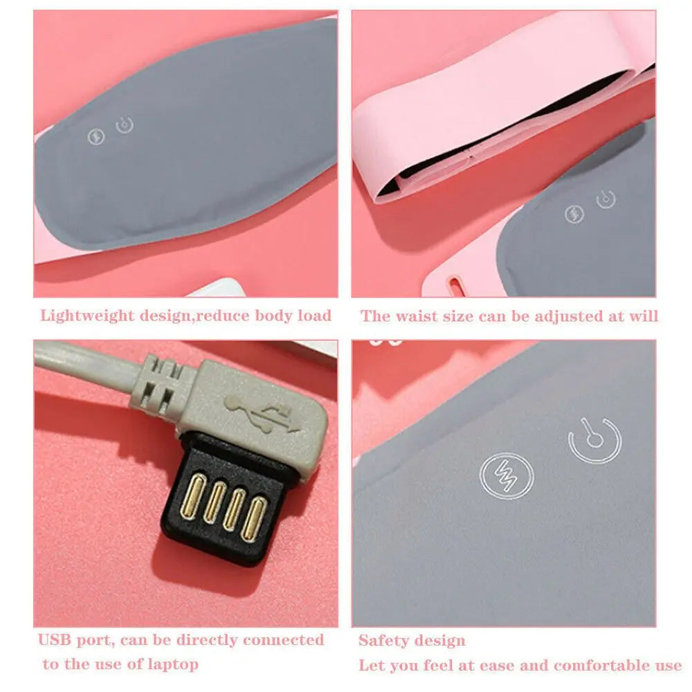 Adjustable USB Electric Heating Waistband for Menstrual Cramps Relief